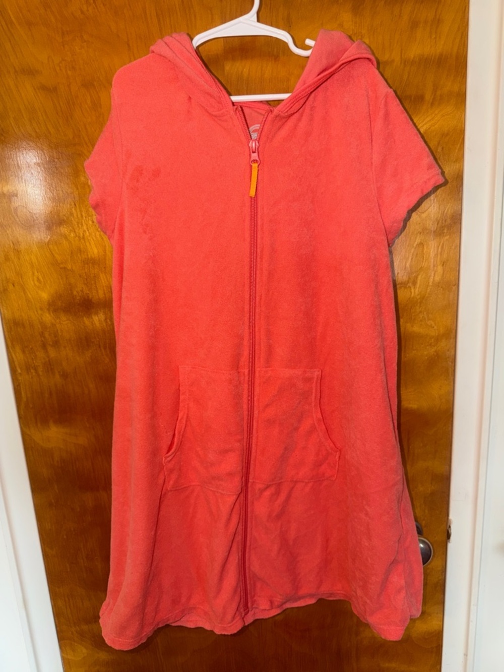wonder nation Coral Hooded Kids Swim Coverup